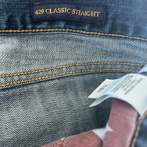 Lucky 429 Jeans Adult Mens 34x30 Classic Straight Leg Blue Denim 28" inseam - Picture 6 of 10